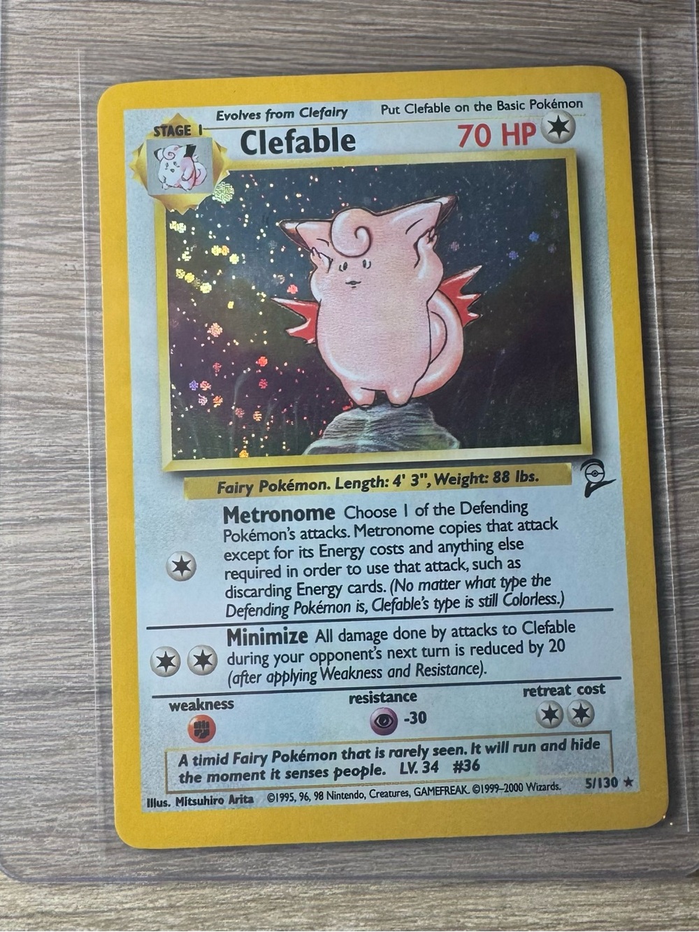 Clefable #5/Pokemon Base Set 2